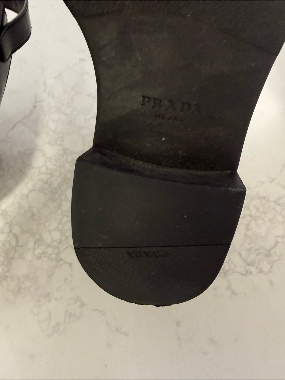 Prada Black Mary Jane Loafers - 38/US 9 - Picture 5 of 7